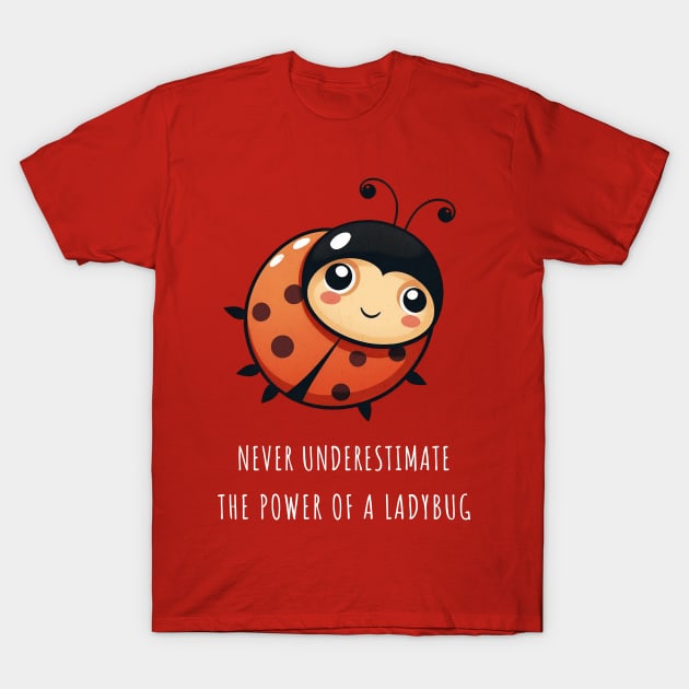 Cute Ladybug Kawaii T-Shirt by UnrealArtDude